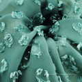 Polyester Silk Mariffon Jacquard Dobby tissu